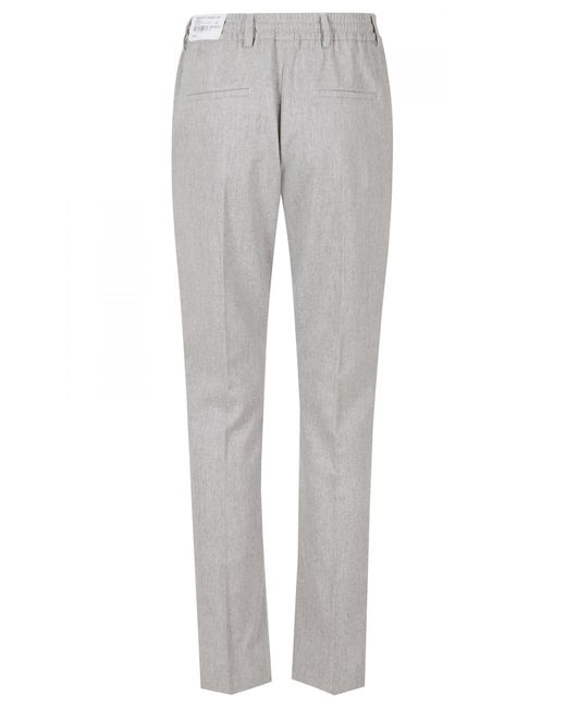 Eleventy Gray Belt Loop Casual Pants