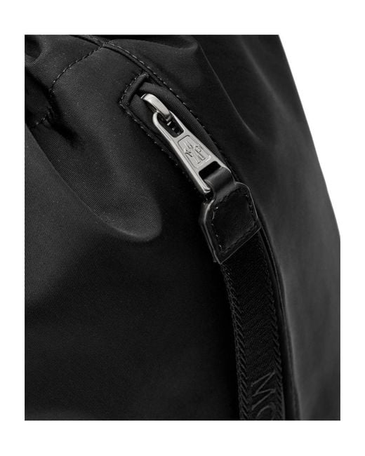 Moncler Black Drawstring Nylon Tote Bag