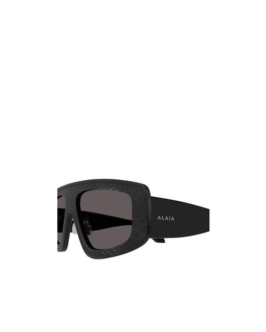 Alaïa Multicolor Textured Rectangle Sunglasses
