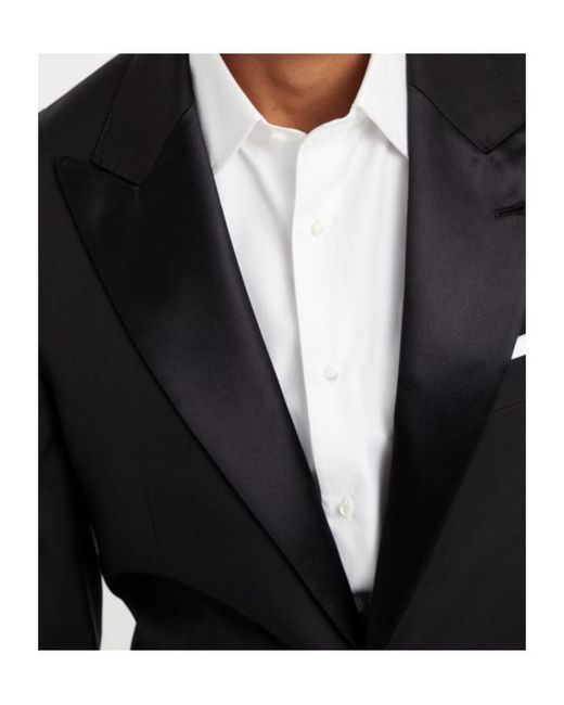 Brunello Cucinelli Black Single-Breasted Wool Suit for men