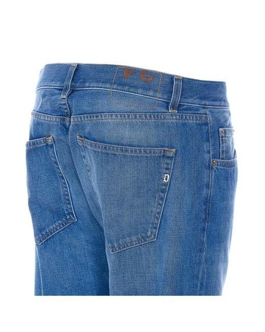 Dondup Blue Icon Straight-Leg Jeans for men