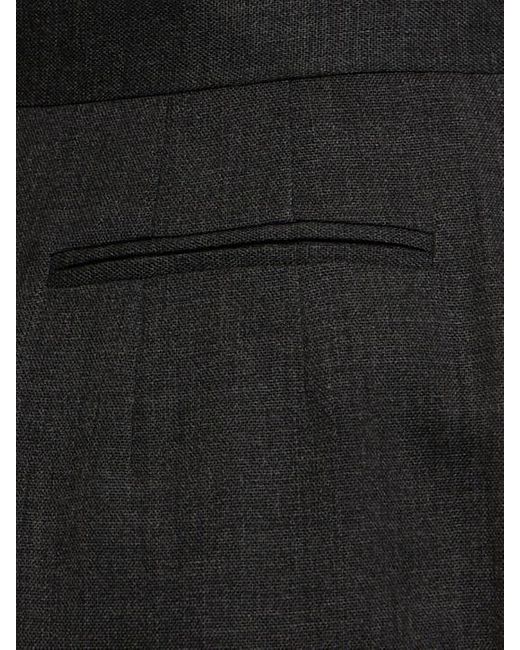 The Row Black High-Waisted Casual Pants