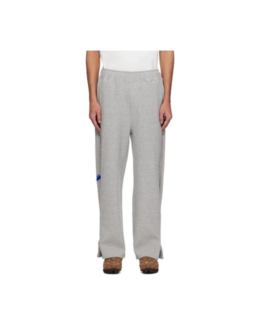 Adererror Gray Elastic Waist Sweatpants for men