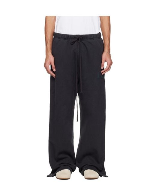 Fear Of God Black Heavy Fleece Tearaway Sweatpants for men