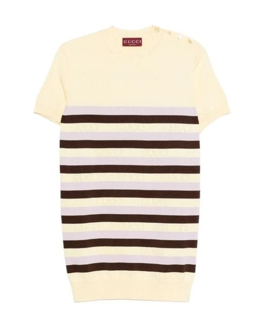 Gucci White Knitted Dress