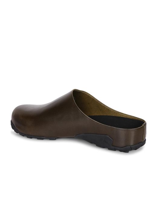 Roa Brown Round-Toe Mule Slippers for men