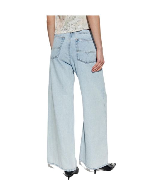 DIESEL Blue 1996 D-Sire L30 Wide-Leg Jeans