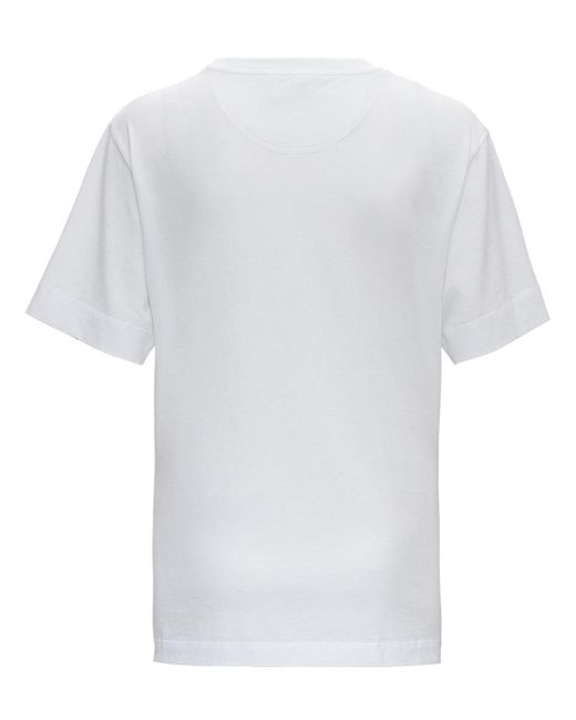 Chloé White Maxi Logo-Print Short-Sleeve T-Shirt