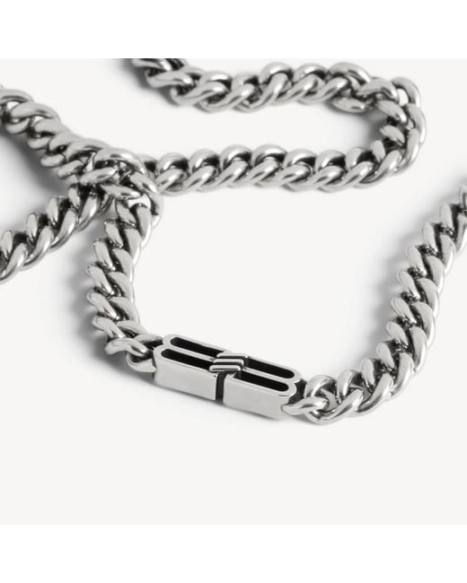 Balenciaga White Bb Icon Trouser Chain for men