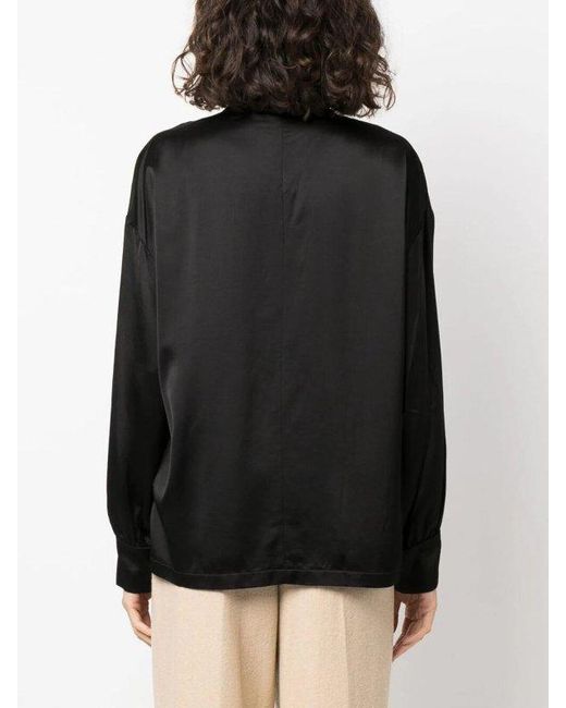 Fabiana Filippi Black Long-Sleeved Shirt
