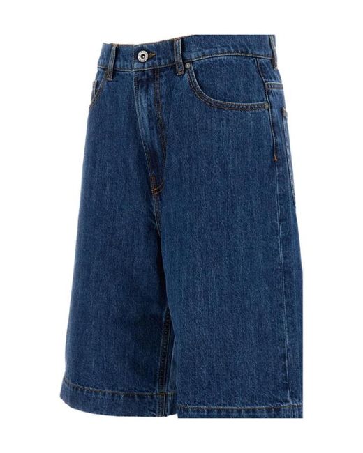 P.A.R.O.S.H. Blue Denim Bermuda Shorts