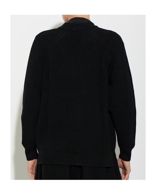 Comme des Garçons Black Long-Sleeved Casual Jacket for men