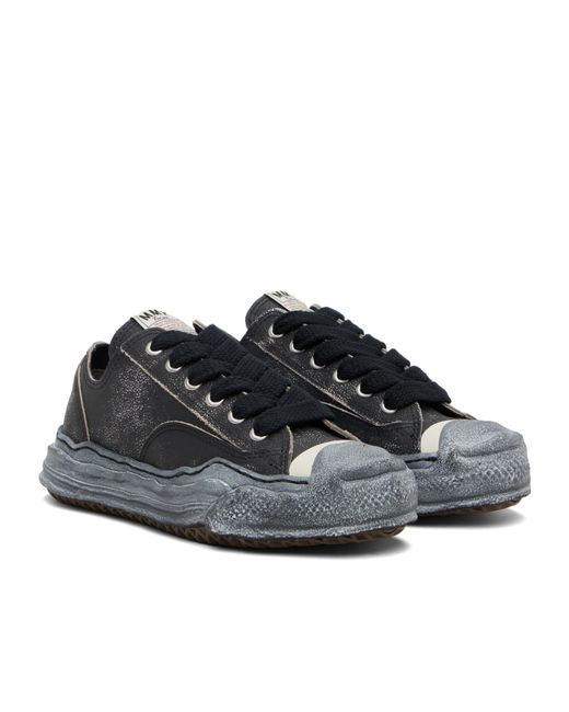 Maison Mihara Yasuhiro Black Hank Og Low-Top Lace-Up Casual Sneakers for men