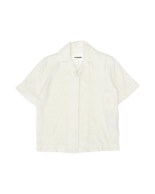 Jil Sander White Short Sleeved Buttoned Shirt