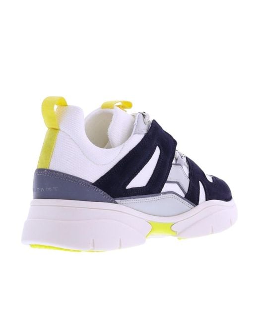 Isabel Marant Blue Kindsayh Leather Sneakers for men