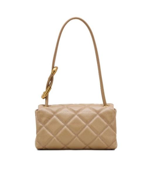 Marc Jacobs Natural The Quilted Mini Dual Shoulder Bag