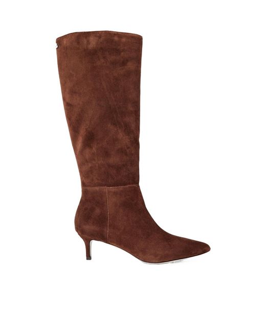 Ralph Lauren Brown Suede Knee-High Boot