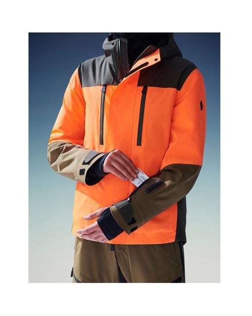 Moncler Orange Cerniat Ski Jacket for men