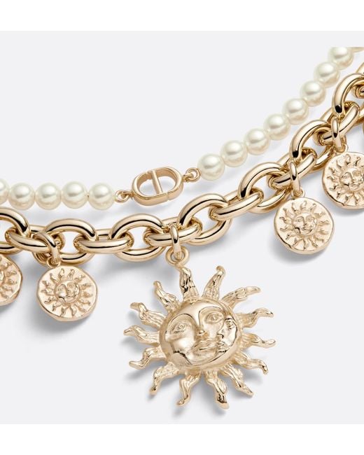 Dior Metallic Toile De Jouy Soleil Bag Jewelry
