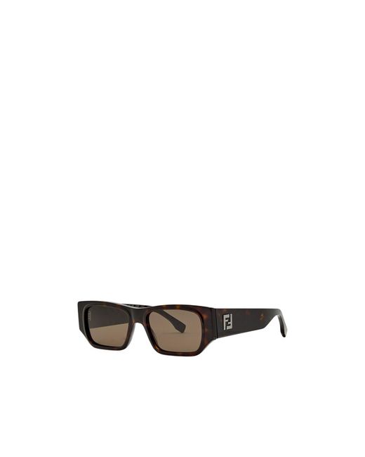 Fendi Multicolor Rectangle-Frame Sunglasses