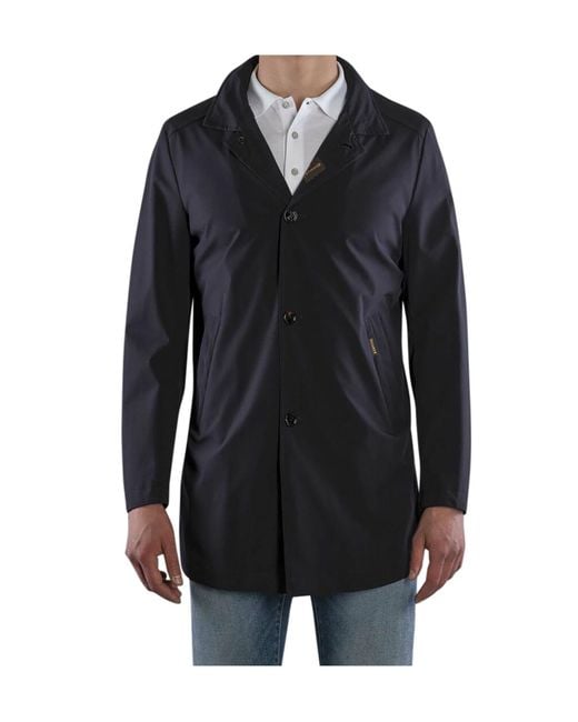 Moorer Blue Hektor Hooded Jacket for men