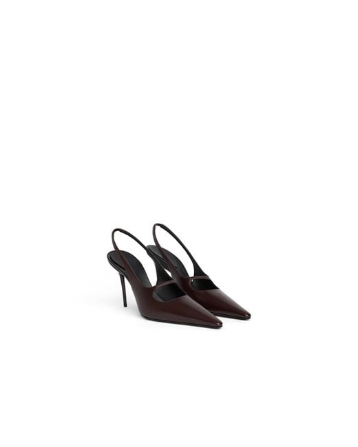 Alaïa Brown Alaïa Drop Slingbacks