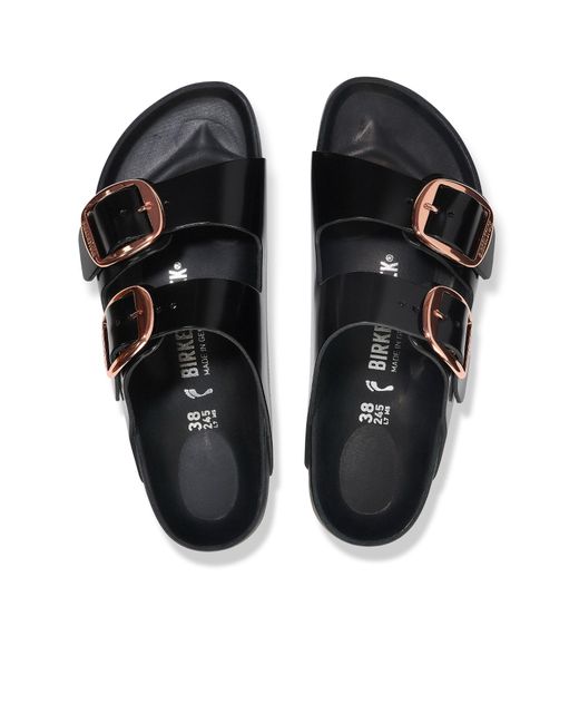 Birkenstock Black Arizona Big Buckle Slip-On Sandals