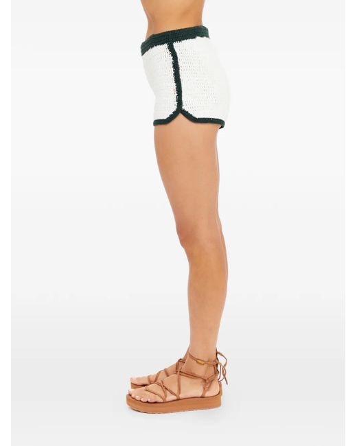 The Upside White Molokai Lee Crochet Short