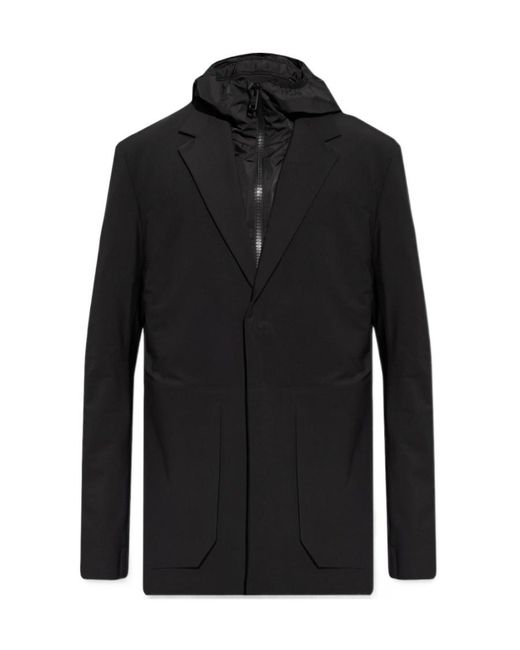 Givenchy Black Hooded Slim-Fit Jacket for men