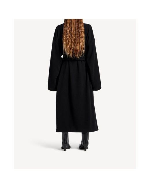 Balenciaga Black Bathrobe Coat