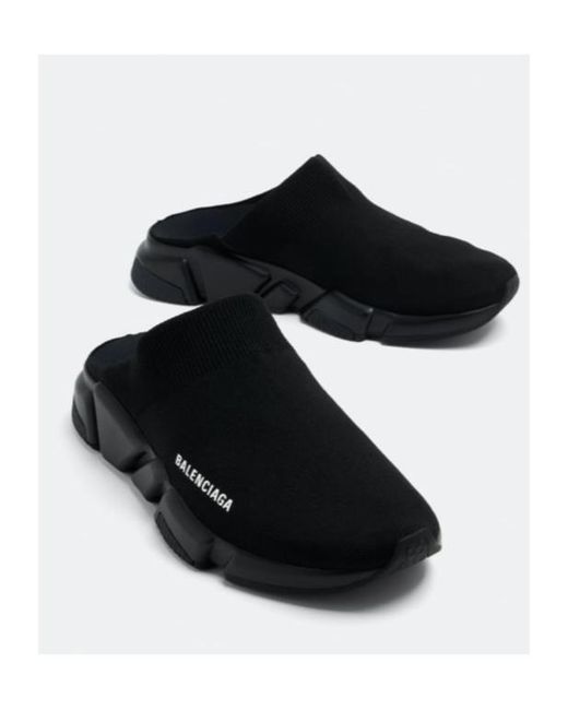Balenciaga Black Speed Ml Mule Sneakers for men