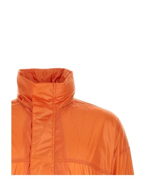 Herno Orange Laminar Packable Hooded Performance Jacket for men