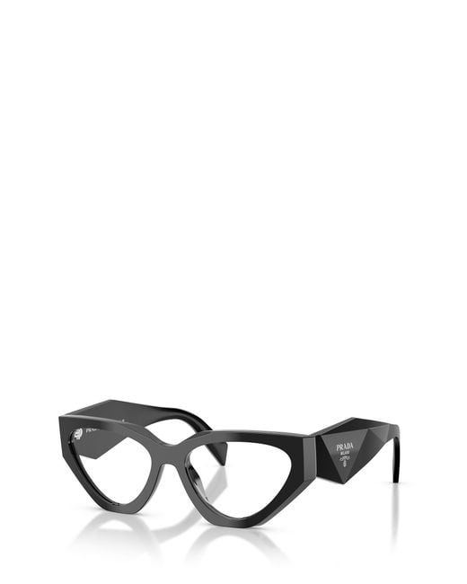 Prada White Eyewear Cat-Eye Glasses