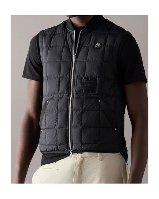 Moose Knuckles Black Transit Vest for men