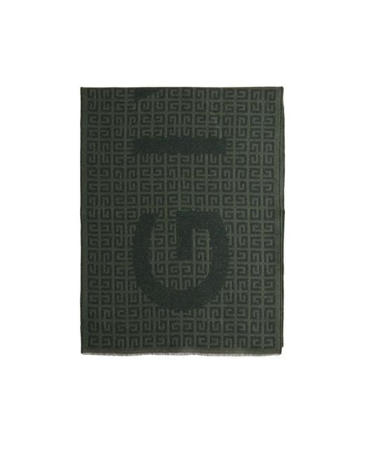 Givenchy Green Logo Detail Scarf for men