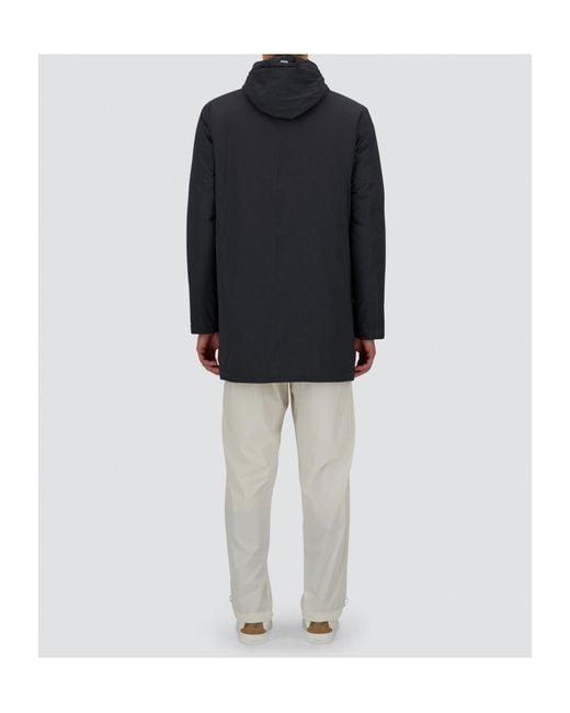 Herno Blue Hooded Parka for men