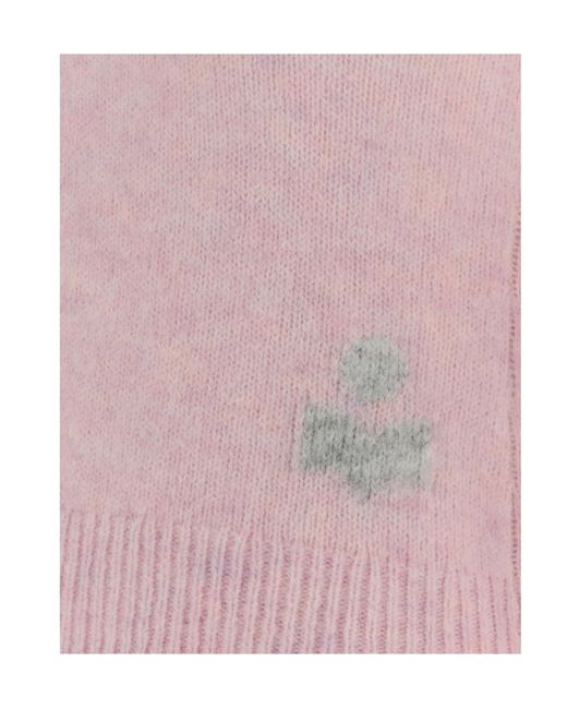 Isabel Marant Pink Isabel Marant Étoile Crewneck Long-Sleeved Jumper