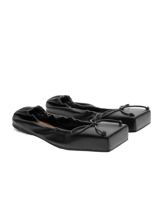 Jacquemus Black Les Ballerines Leather Ballet Flat