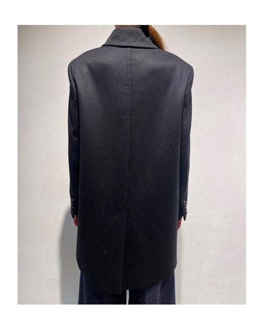 Max Mara Blue Long-Sleeved Coat