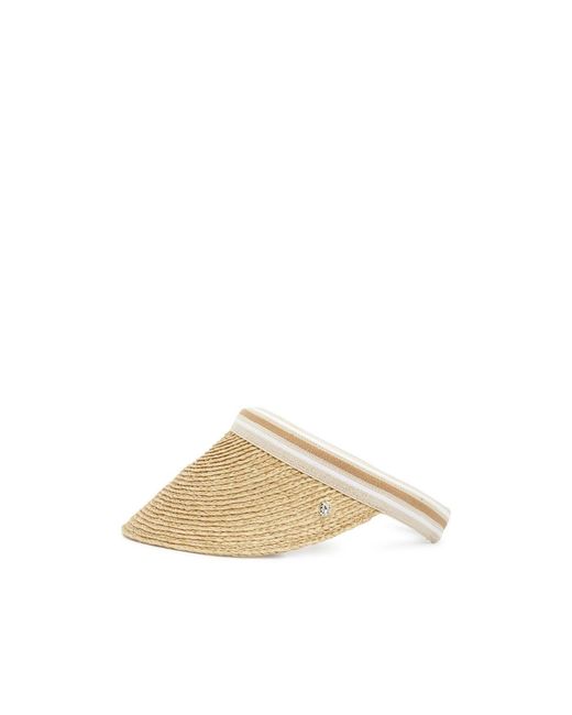 Helen Kaminski Natural Bianca Striped Sun Visor Hat
