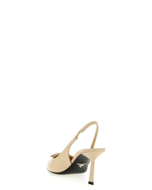 Prada Metallic Open-Toe High-Heeled Sandals