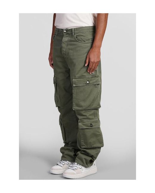 Barrow Green Logo Patch Cargo Jeans for men