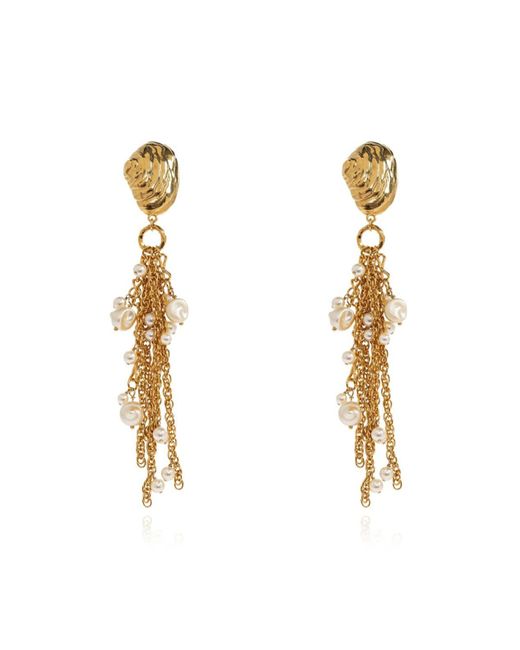 Chloé Metallic Chloé The Chloé Shells Long Clip-On Earrings