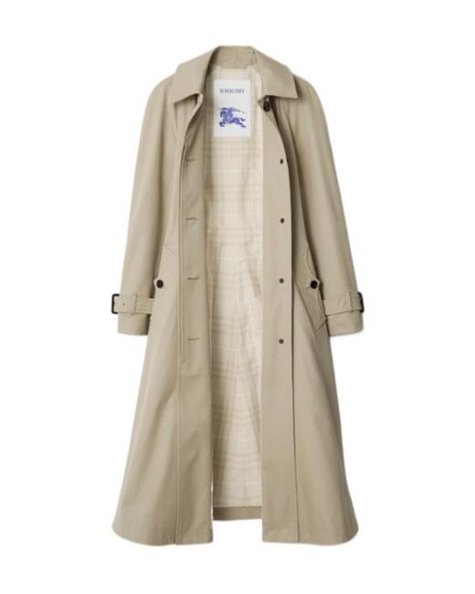 Ellingham fit-and-flare long gabardine Trench Coat
