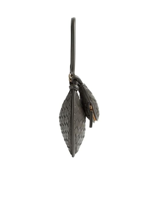Bottega Veneta Gray Gemelli Small Shoulder Bag