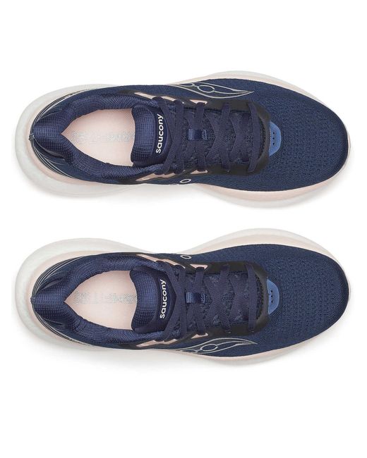 Saucony Blue Triumph 23 Knitted-Panel Trainers