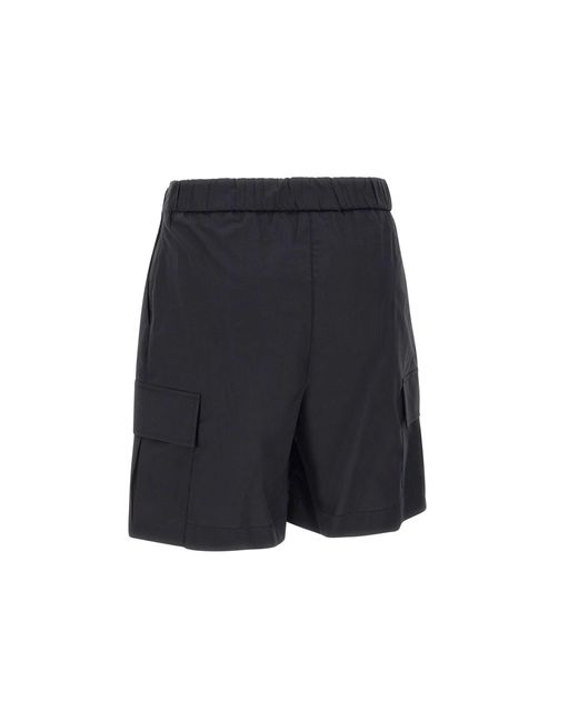 Kaos Blue Poplin Cotton Shorts