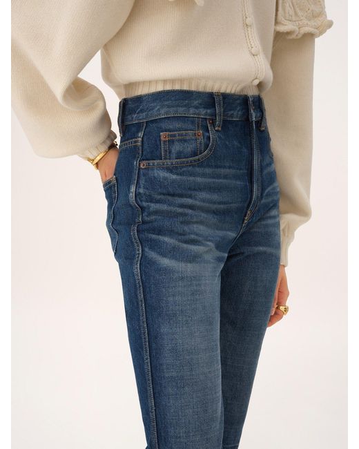 Chloé Blue Chloé High-Rise Capri Jeans