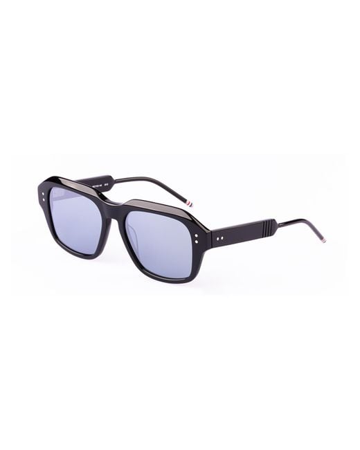 Thom Browne White Eyewear Square Frame Sunglasses