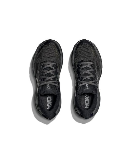 Hoka One One Black Challenger 8 Logo-Print Mesh Sneakers